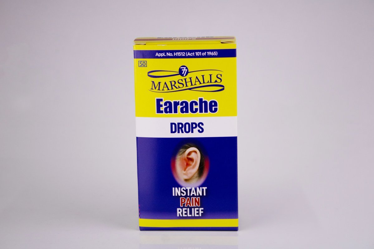 7 Marshalls - Earache Drops 20ml, product pack
