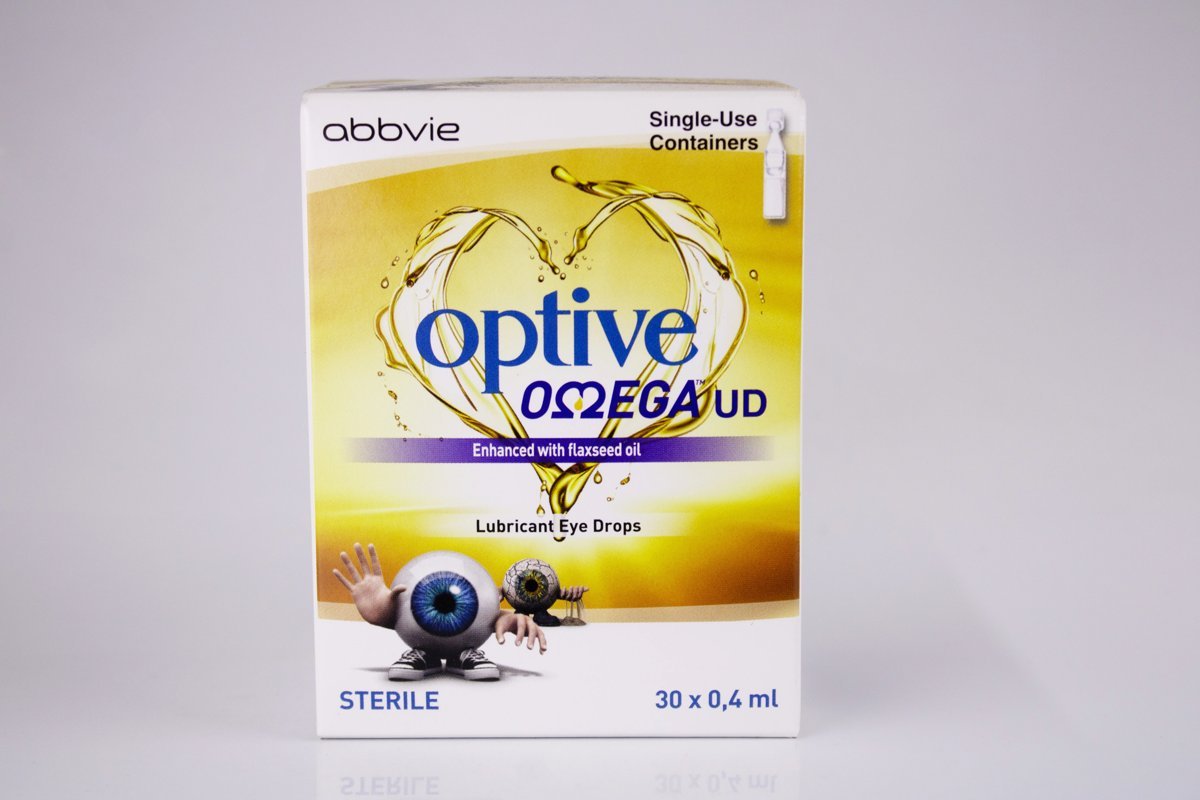 Abbvie - Optive Omega UD Lubricant Eye Drops 30 x 0.4ml, product pack
