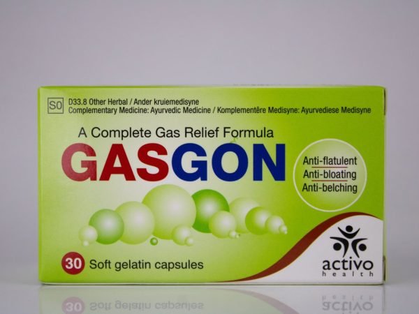 Activo Health - Gasgon 30 capsules, product pack