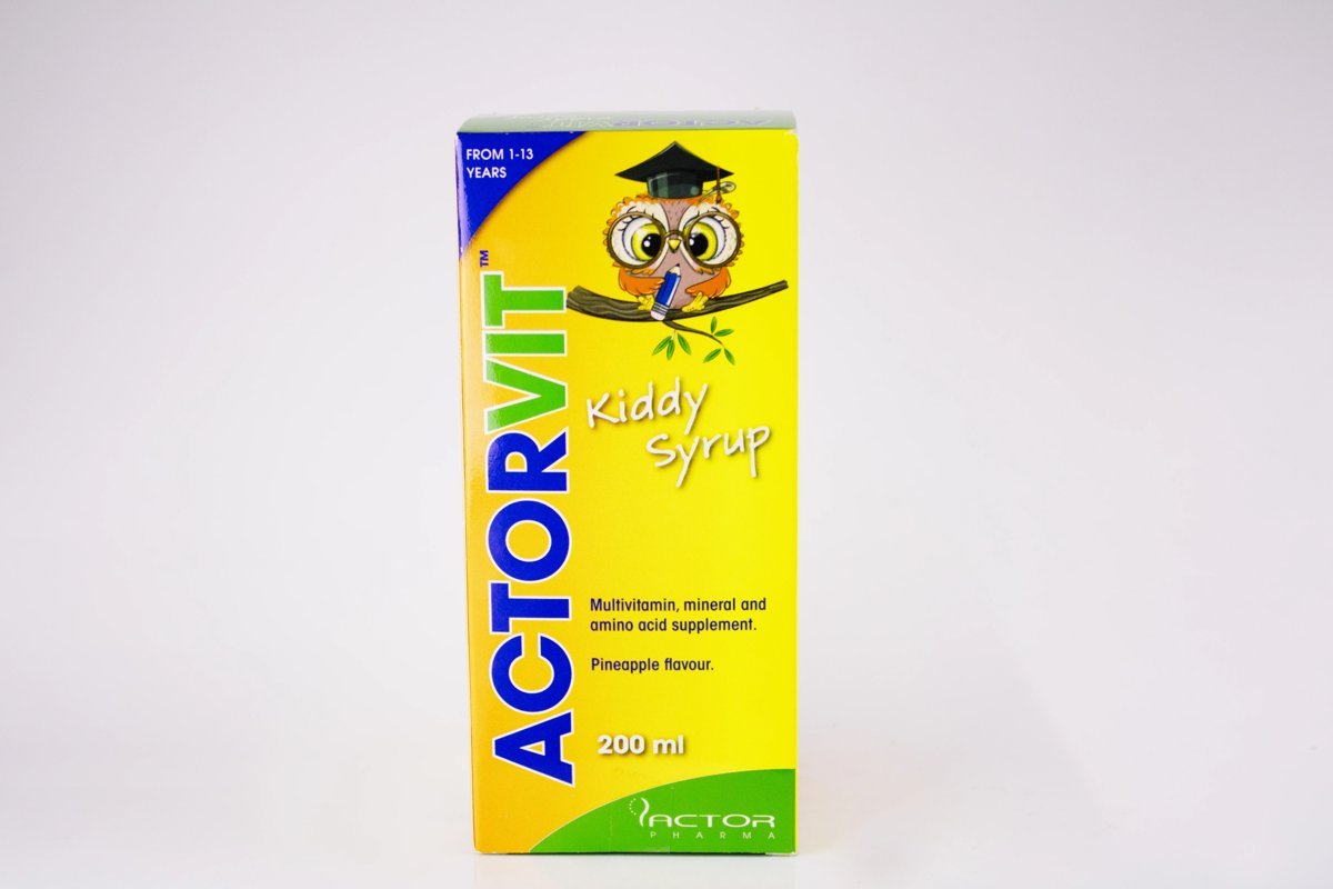 Actor Vit - Kiddy Syrop 200ml, product pack