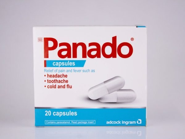 Adcock Ingram - Panado 20 capsules, product pack