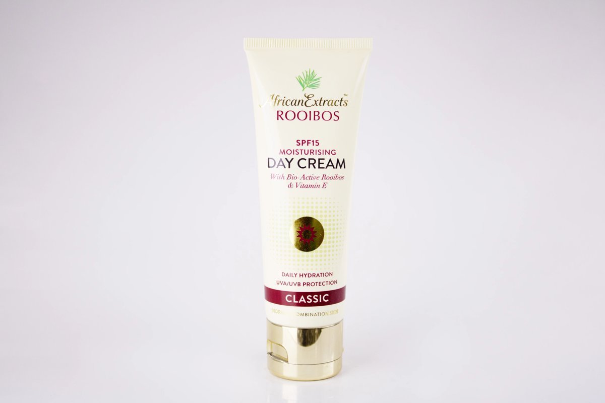 AfricanExtracts Rooibos - Day Cream Classic SPF15 75ml, product pack