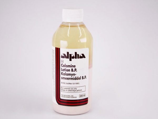alpha - Calamine Lotion B.P. 200ml, product pack