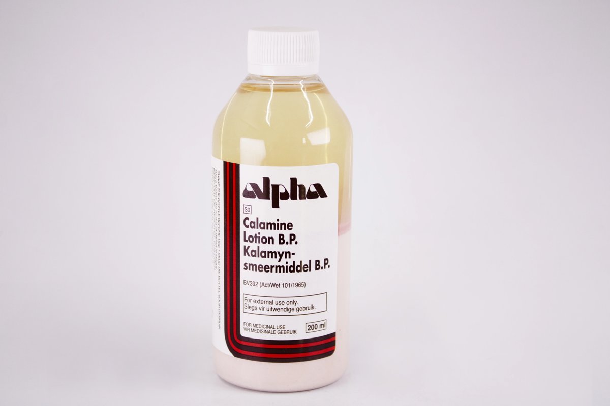 alpha - Calamine Lotion B.P. 200ml, product pack