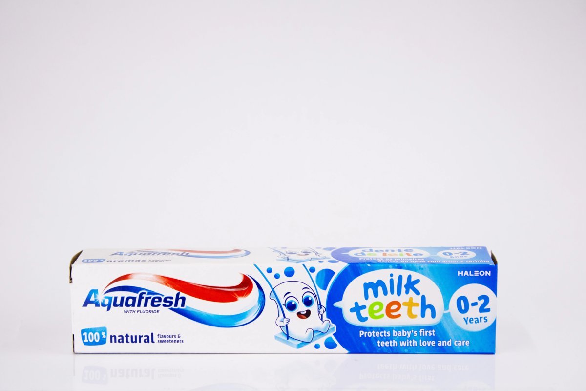 Aquafresh - Milk Teeth 0-2 years Toothpaste 50ml, product pack