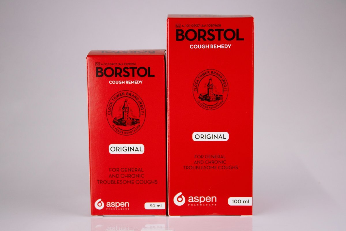Aspen Pharmacare - Borstol Original Cough Remedy 100ml, product pack