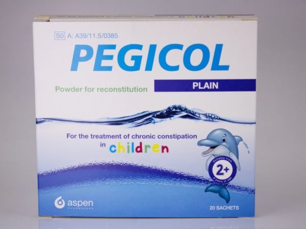 Aspen Pharmacare - Pegicol Plain Children 20 sachets, product pack