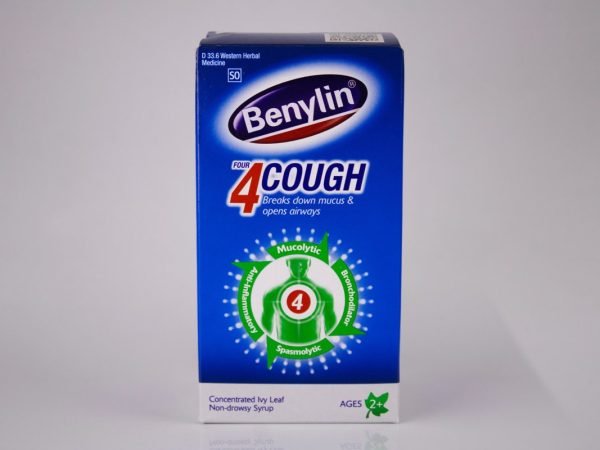 Benylin - 4 Cough Syrup 2+ 100ml, product pack