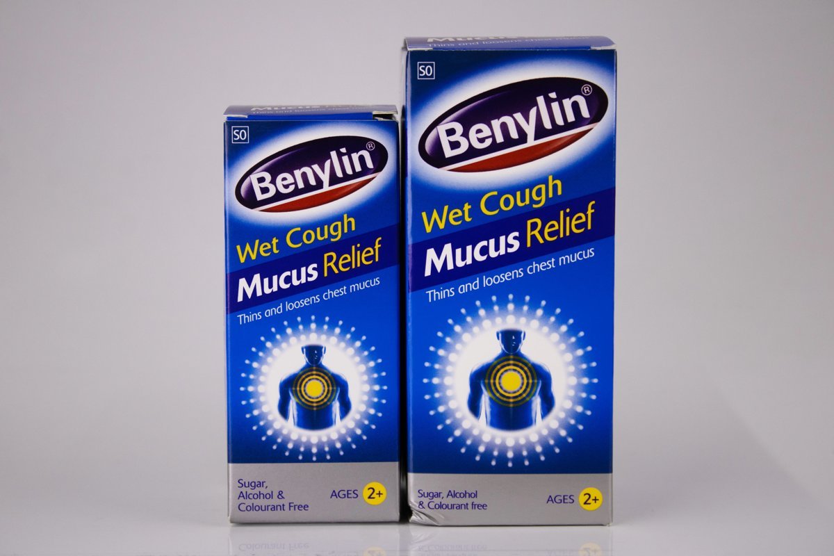 Benylin - Mucus Relief 2+ 100ml, product pack
