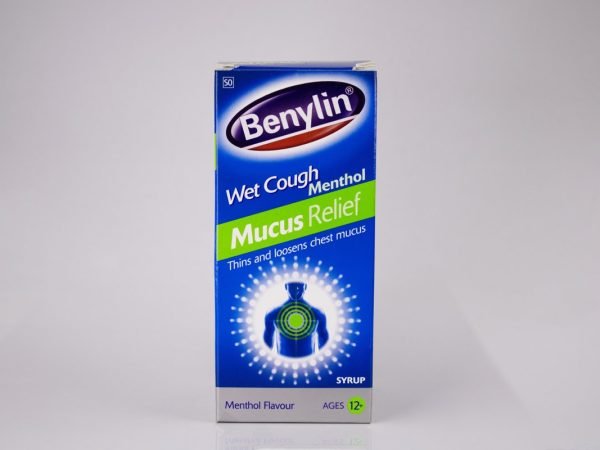 Benylin - Mucus Relief Menthol Flavour Syrup 12+ 200ml, product pack