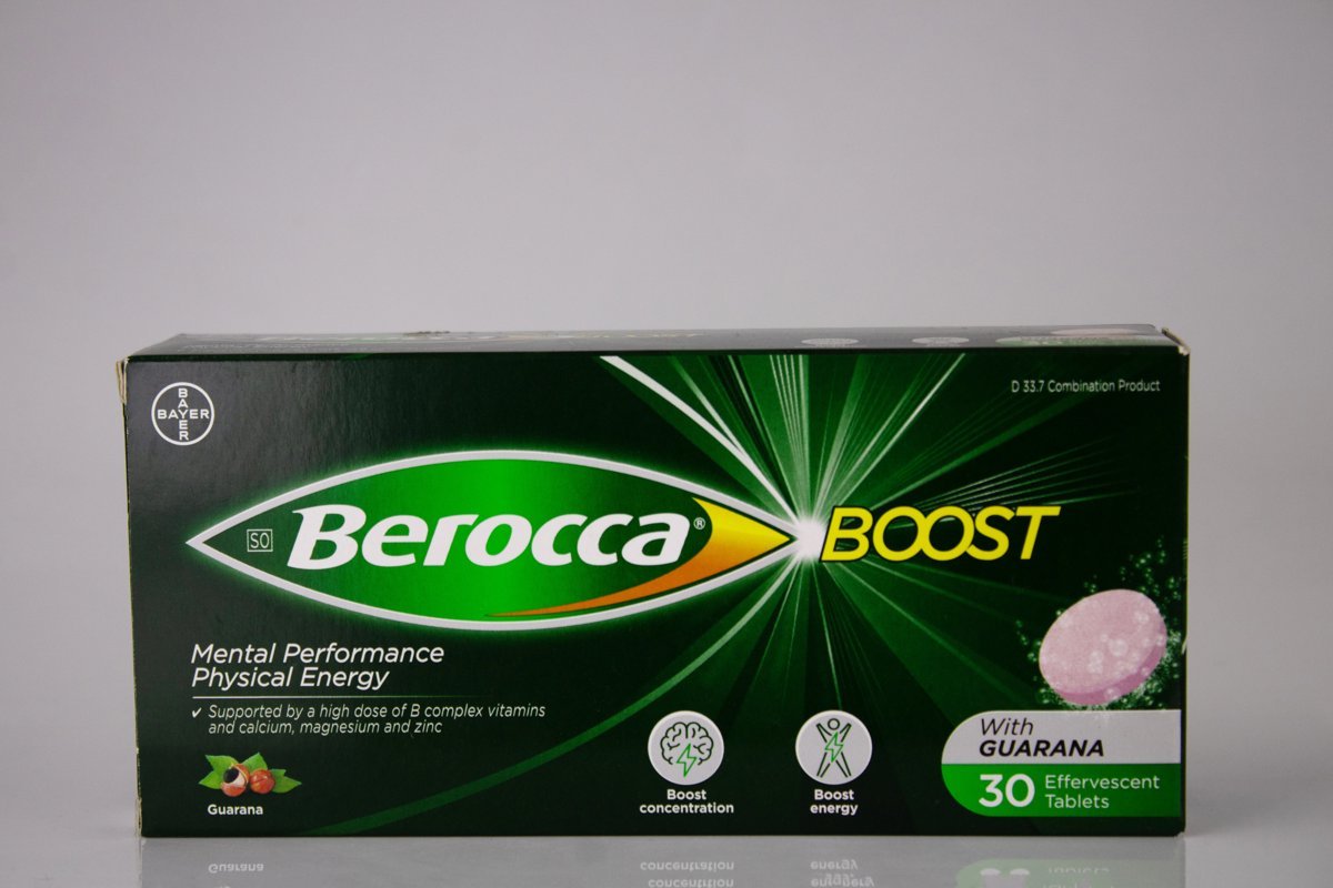 Berocca Boost - Mental Performance Physical Energy with Guarana 30 tablets, product pack