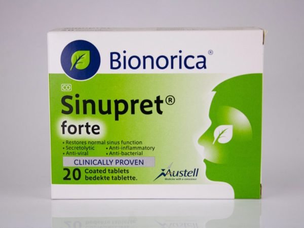 Bionorica - Sinupret forte 20 tablets, product pack