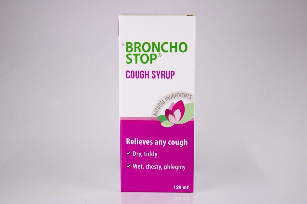 Broncho Stop - Cough Syrup 120ml, product pack