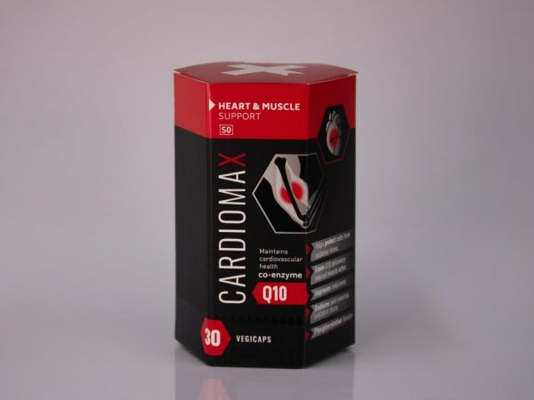 Cardiomax - Heart & Muscle Support Co-enzyme Q10 30 vegicaps, product pack