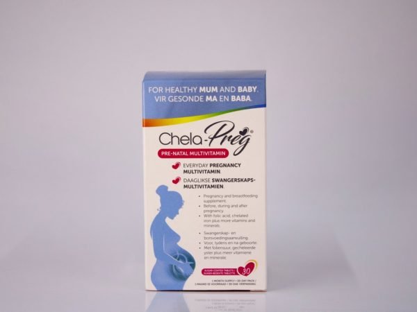 Chela-Preg - Pre-Natal Multivitamin 30 tablets, product pack