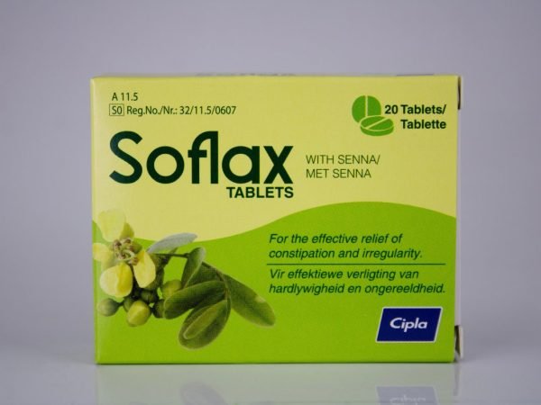 Cipla - Soflax with Senna 20 tablets, product pack