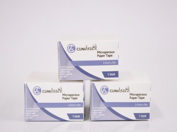 CLINIhealth - Microporous Paper Tape 2.5cm x 5m, product pack