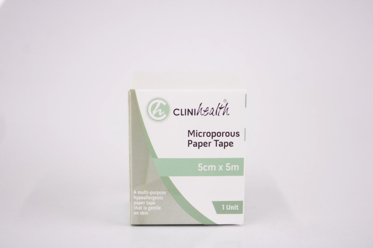 CLINIhealth - Microporous Paper Tape 5cm x 5m, product pack