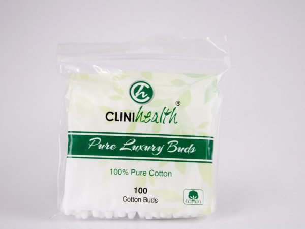 CLINIhealth - Pure Luxury Buds 100 Cotton Buds, product pack