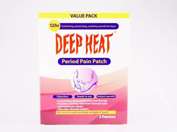 DEEP HEAT - Period Pain Patch 12hr Value pack 3 Patches, product pack