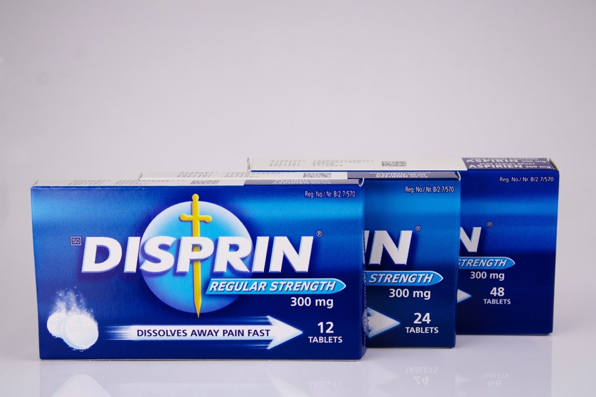 Disprin - Regular Strenght 300mg 24 tablets, product pack