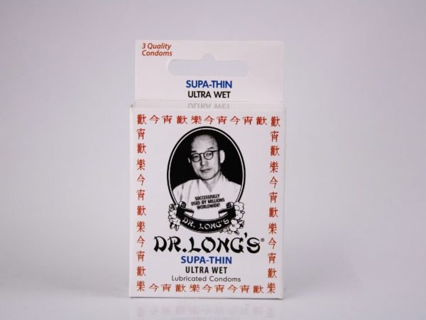 Dr. Long's - Supa-Thin Ultra Wet Lubricated Condoms 3pcs, product pack
