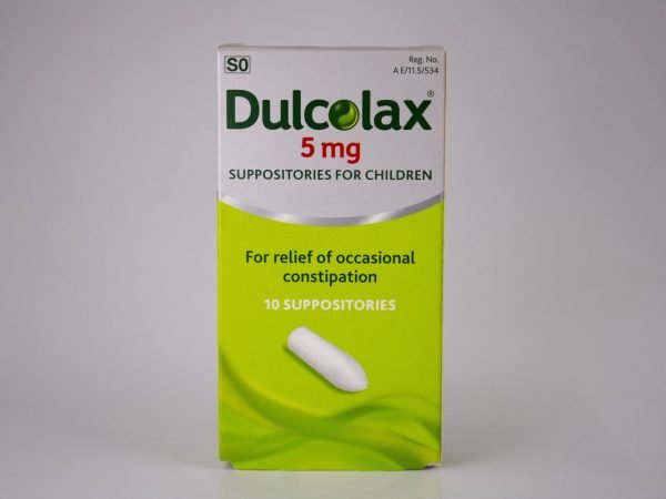 Dulcolax - Bisacodyl for Children 5mg 10 suppositories, product pack