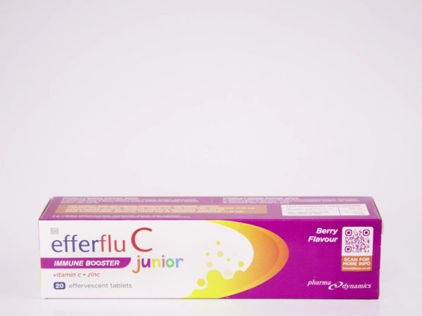 Efferflu C Junior - Immune Booster Berry Flavour 20 effervescent tablets, product pack