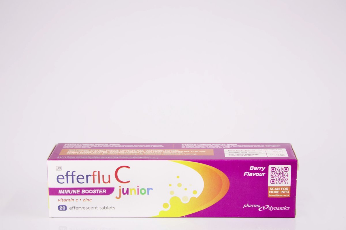 Efferflu C Junior - Immune Booster Berry Flavour 20 effervescent tablets, product pack