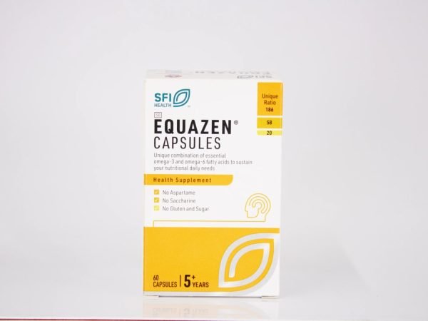 Equazen Capsules - Omega-3 and Omega-6 fatty acids 5+ years 60 capsules, product pack