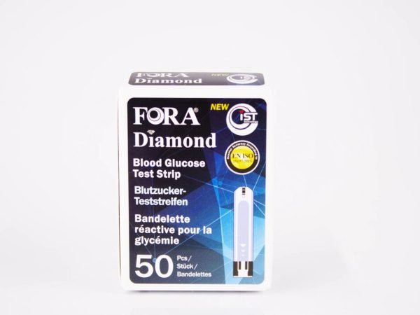 FORA Diamond - Blood Glucose Test Strip 50 Pcs, product pack