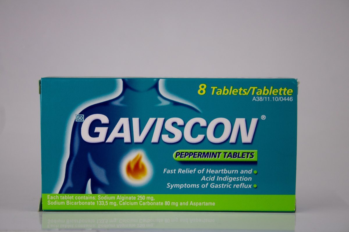 Gaviscon - Peppermint 8 tablets, product pack