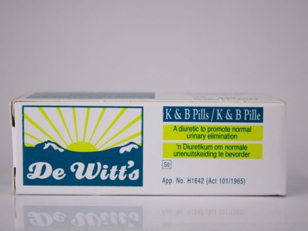 GDC - De Witt's K & B Pills Diuretic, product pack