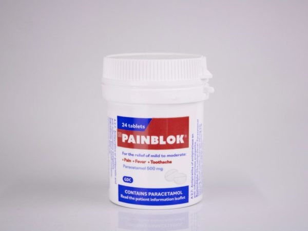 GDS - Painblok Paracetamol 500mg 24 tablets, product pack