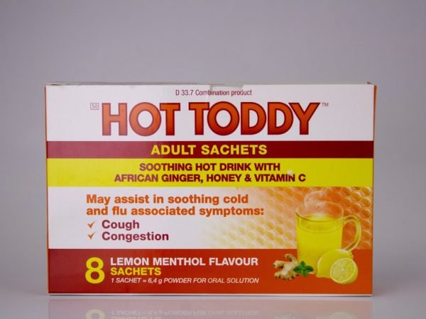 Hot Today - Adult Soothing Hot Drink Lemon Menthol Flavour 8 sachets, product pack