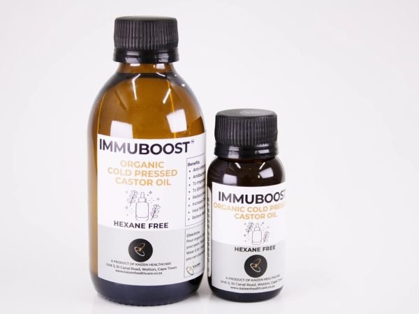 IMMUBOOST - Organic Cold Pressed Castor Oil Hexane Free 200ml, product pack