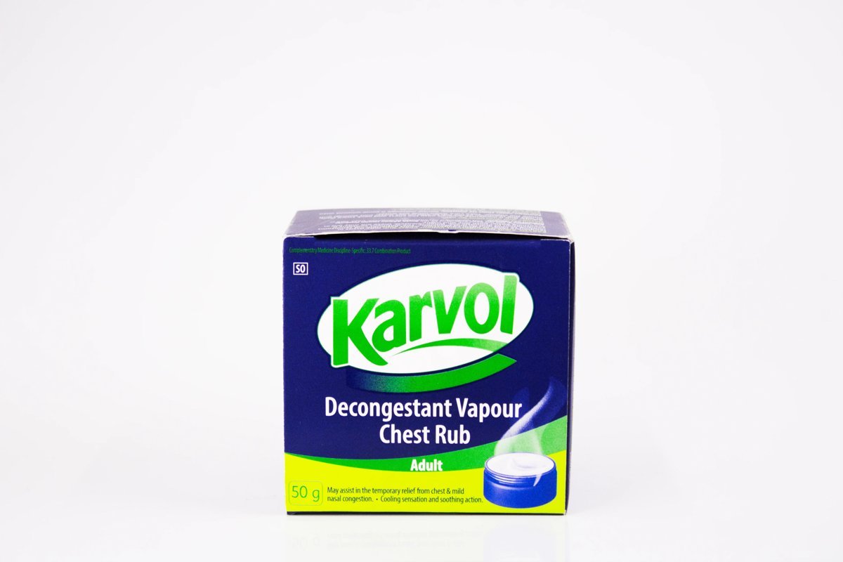 Karvol - Decongestant Vapour Chest Rub Adult 50g, product pack
