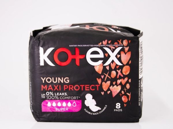 Kotex - Young Maxi Protect 8 pads, product pack