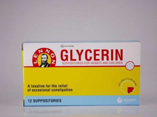 LENNON - Glycerin for Infants and Children 12 suppositories, product pack