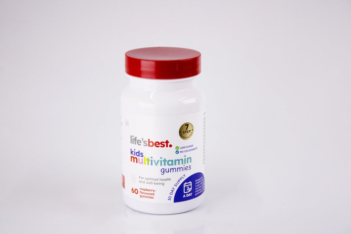 Life's best - Kids Multivitamin Raspberry Flavoured 60 gummies, product pack