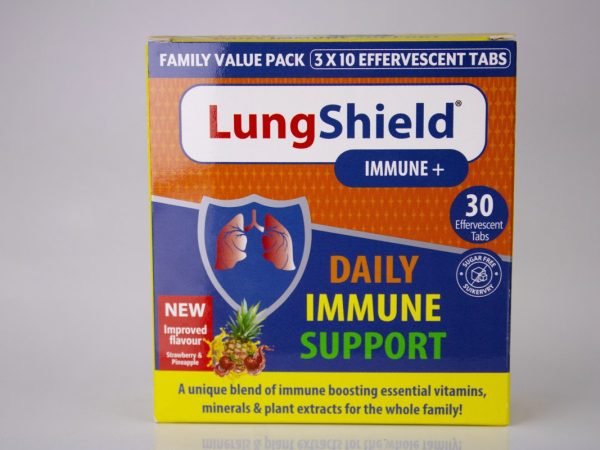 LungShield Immune+ - Daily Immune Support 30 tablets, product pack