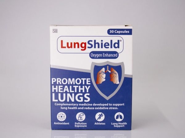LungShield Oxygen Enhance - Promote Healthy Lungs 30 capsules, product pack