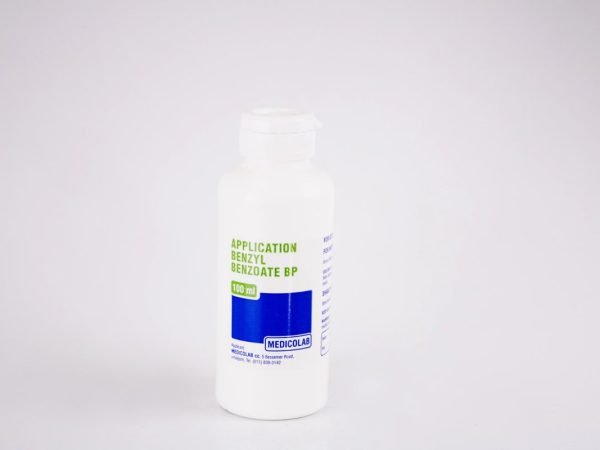 MEDICOLAB - Application Benzyl Benzoate BP 100ml, product pack