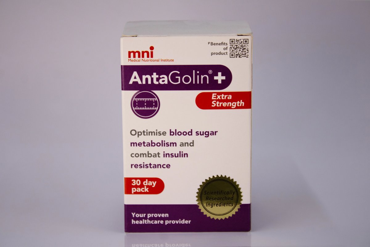 mni AntaGolin+ - Extra Strength Blood Sugar Metabolism & Insulin Resistance, product pack