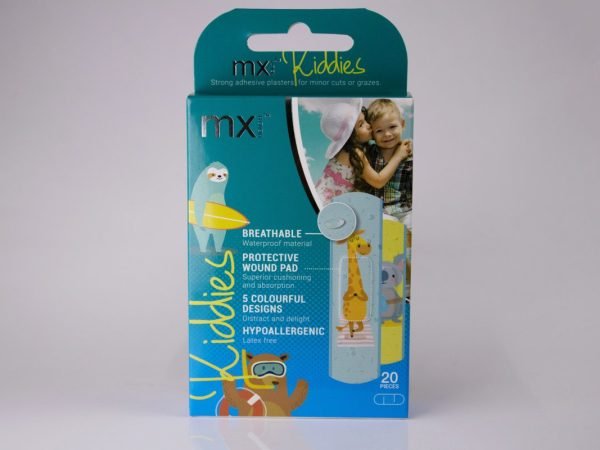 MX health Kiddies - Strong Adhesive Plasters 20psc, product pack