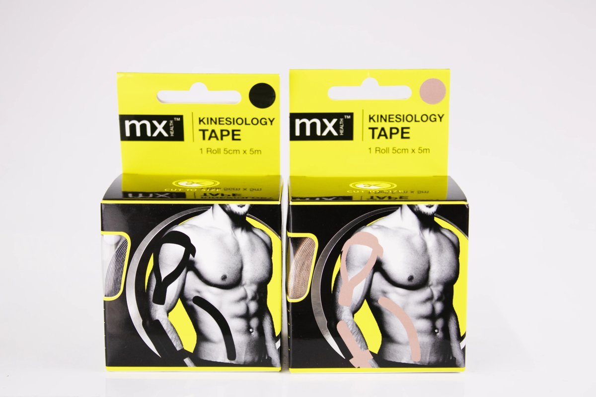 mx Health - Kinesiology Tape Beige 5cm x 5m, product pack