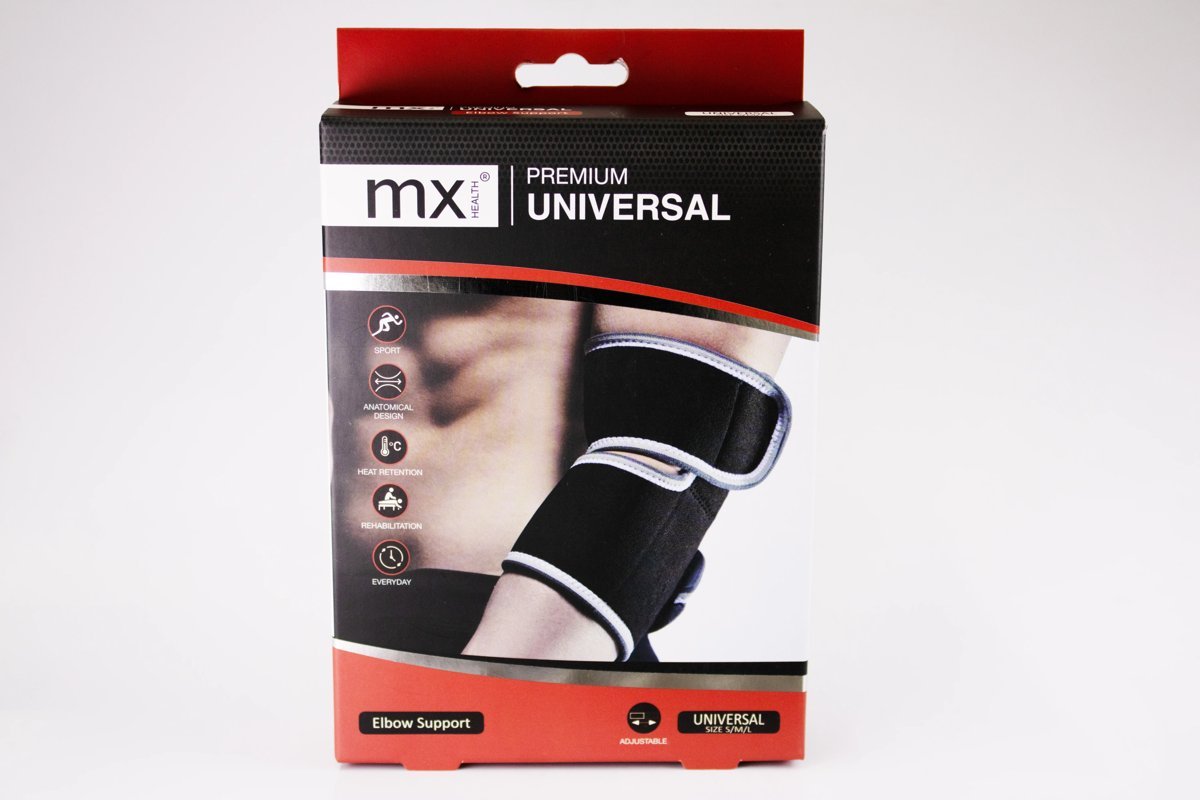mx Health - Premium Universal Elbow Support S/M/L, product pack