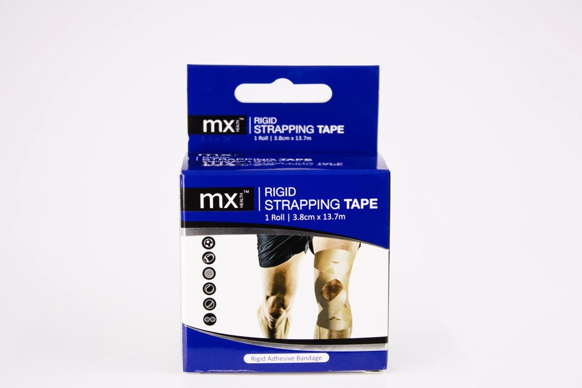 mx Health - Rigid Strapping Tape 3.8cm x 13.7m, product pack