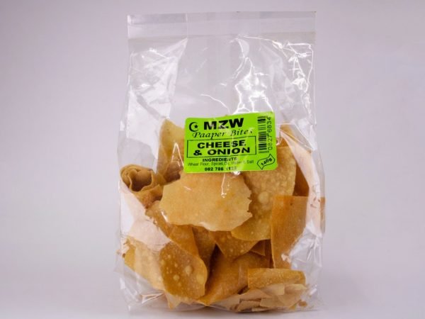 MZW - Paaper Bites Cheese & Onion 140g, product pack