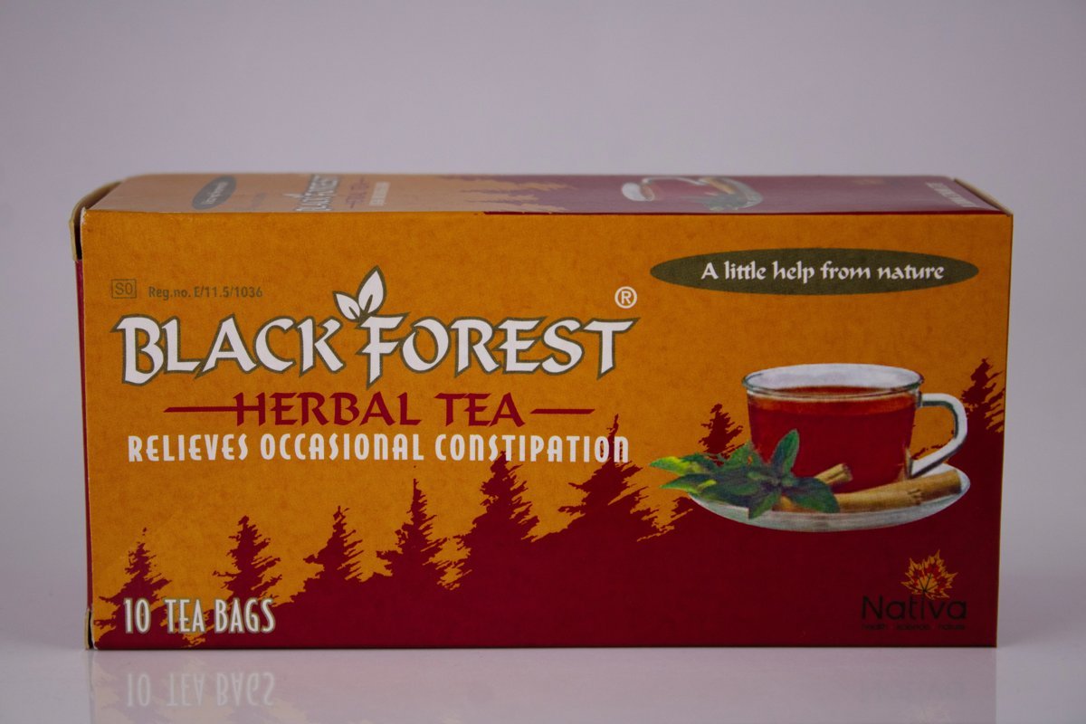 Nativa - Black Forest Herbal Tea Relieves Occasional Constipation 10 tea bags, product pack